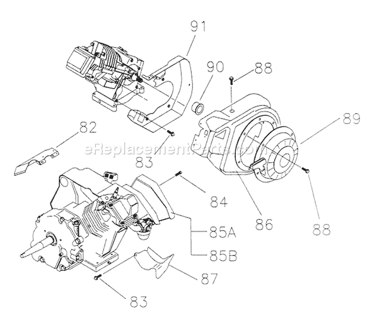 Page E Diagram and Parts List for 0766-0  Briggs and Stratton Pressure Washer